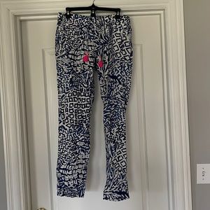 Lilly Pulitzer elastic band pants.